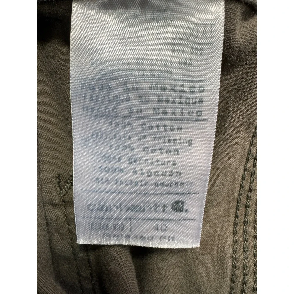 Carhartt Relaxed Fit Carpenter Work Shorts Olive Drab Brown‎ Mens 40 Canvas